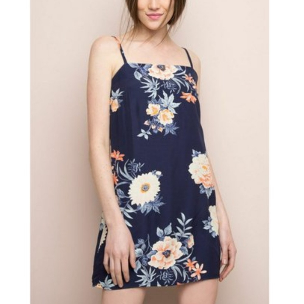 BM Navy Floral Claire Dress